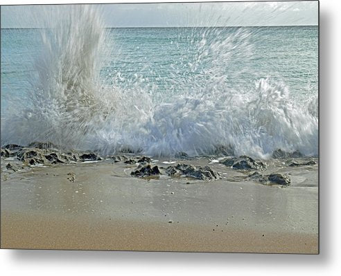 Power of a Wave - Classic Metal Print