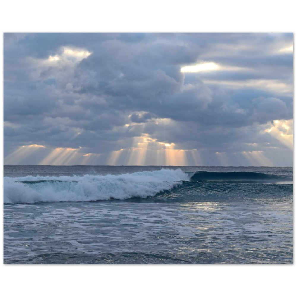 Clouds, Rays, Waves - Foam Board Print