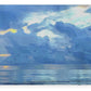 Rain Clouds over the Sea Sherpa Fleece Blanket 60" x 80"