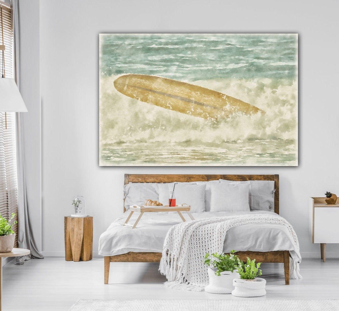 runaway surfboard acrylic print bedroom decor by jacqueline mb designs 