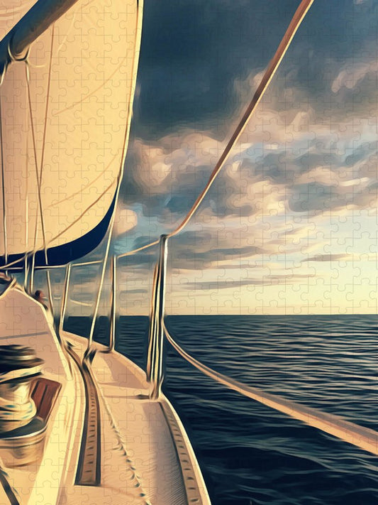 Sailing at Sunset in Southern Florida  - Puzzle
