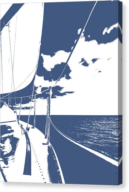 Sailing in the Blue - Classic Canvas Print