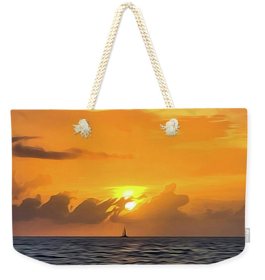 Sailing into sunrise  - Weekender Tote Bag