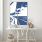 sailing in the blue acrylic print office / home decor  by jacqueline mb designs 