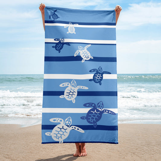 Sea Turtles Walk - Beach Towel