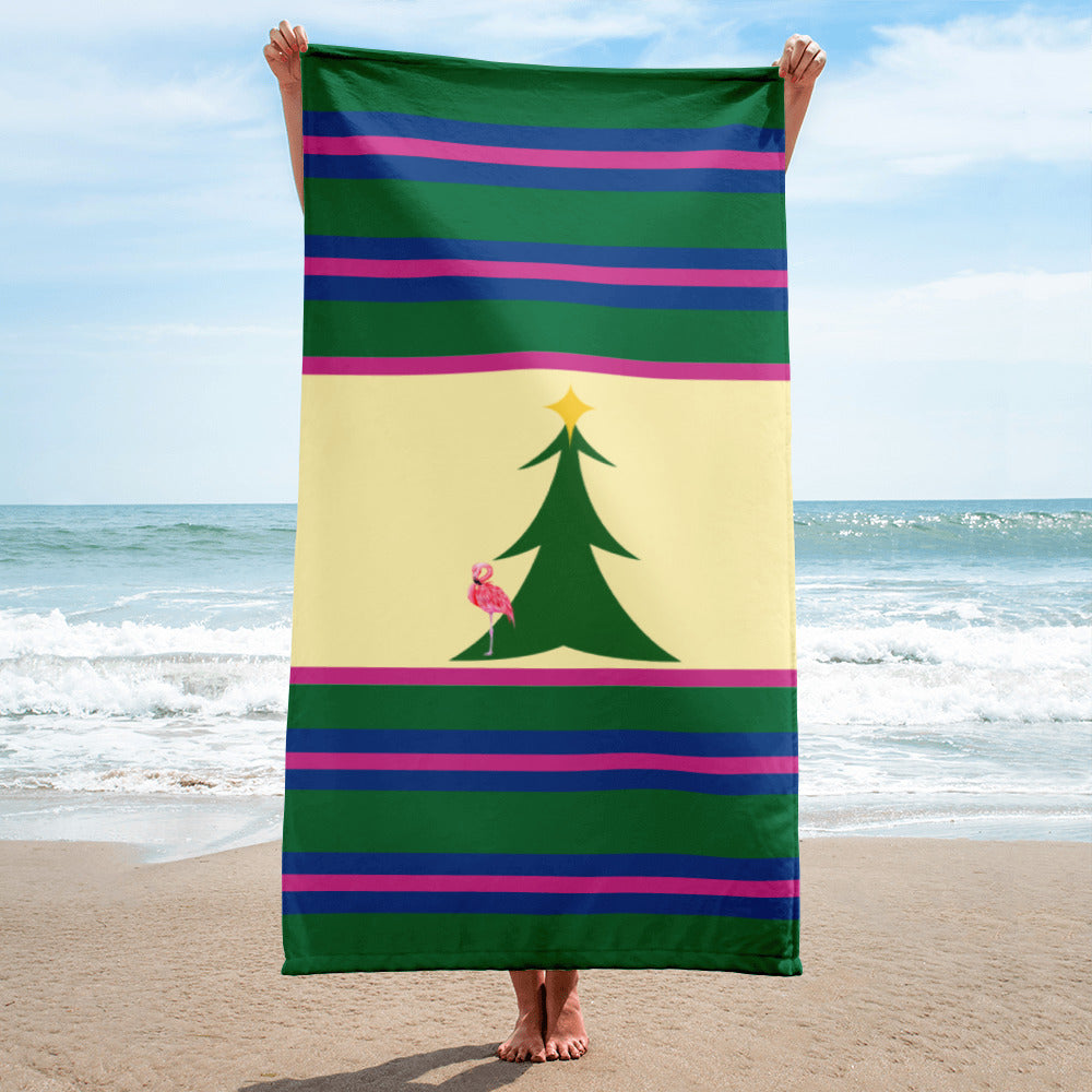 TROPICAL HOLIDAY BEACH TOWEL BY JACQUELINE MB DESIGNS 