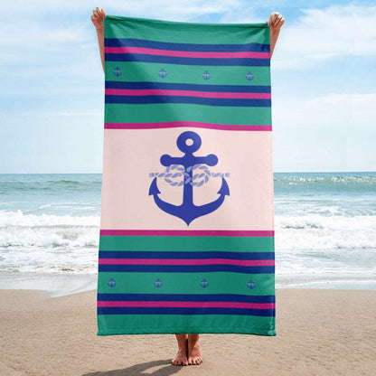 Anchor Square Knot - Beach Towel