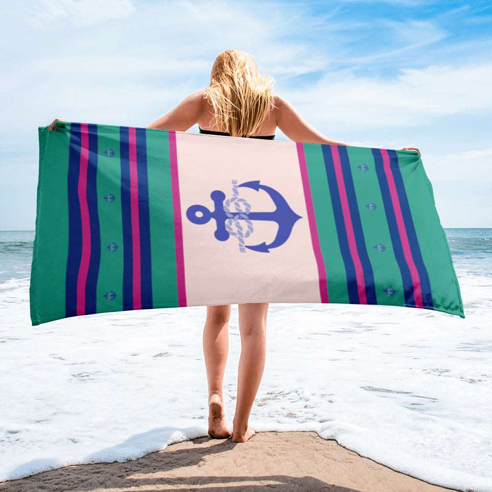 Anchor Square Knot - Beach Towel