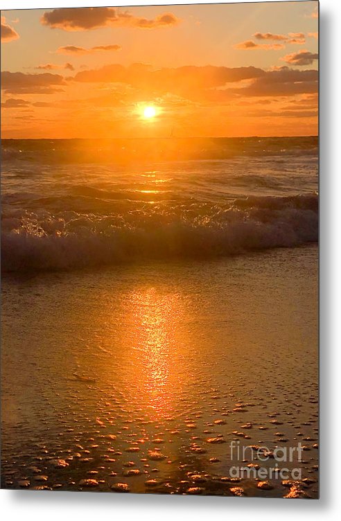 Sunrise Dancing on the water - Classic Metal Print