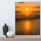 Sunrise Dancing on the water - Classic Metal Print