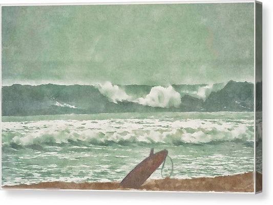 Surfboard Time Out - Classic Canvas Print