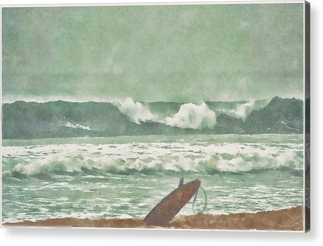 surfboard timeout acrylic print home decor by jacqueline mb designs