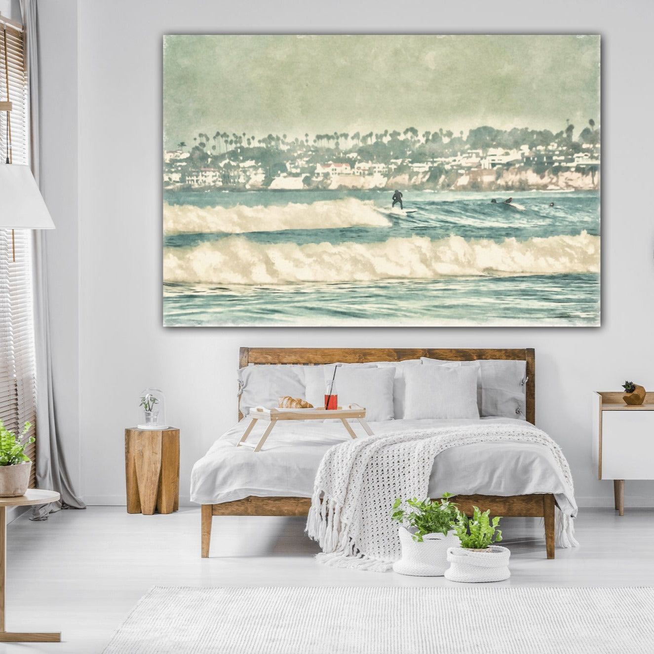 surfing the waves at mission beach bedroom decor by jacqueline mb designs 