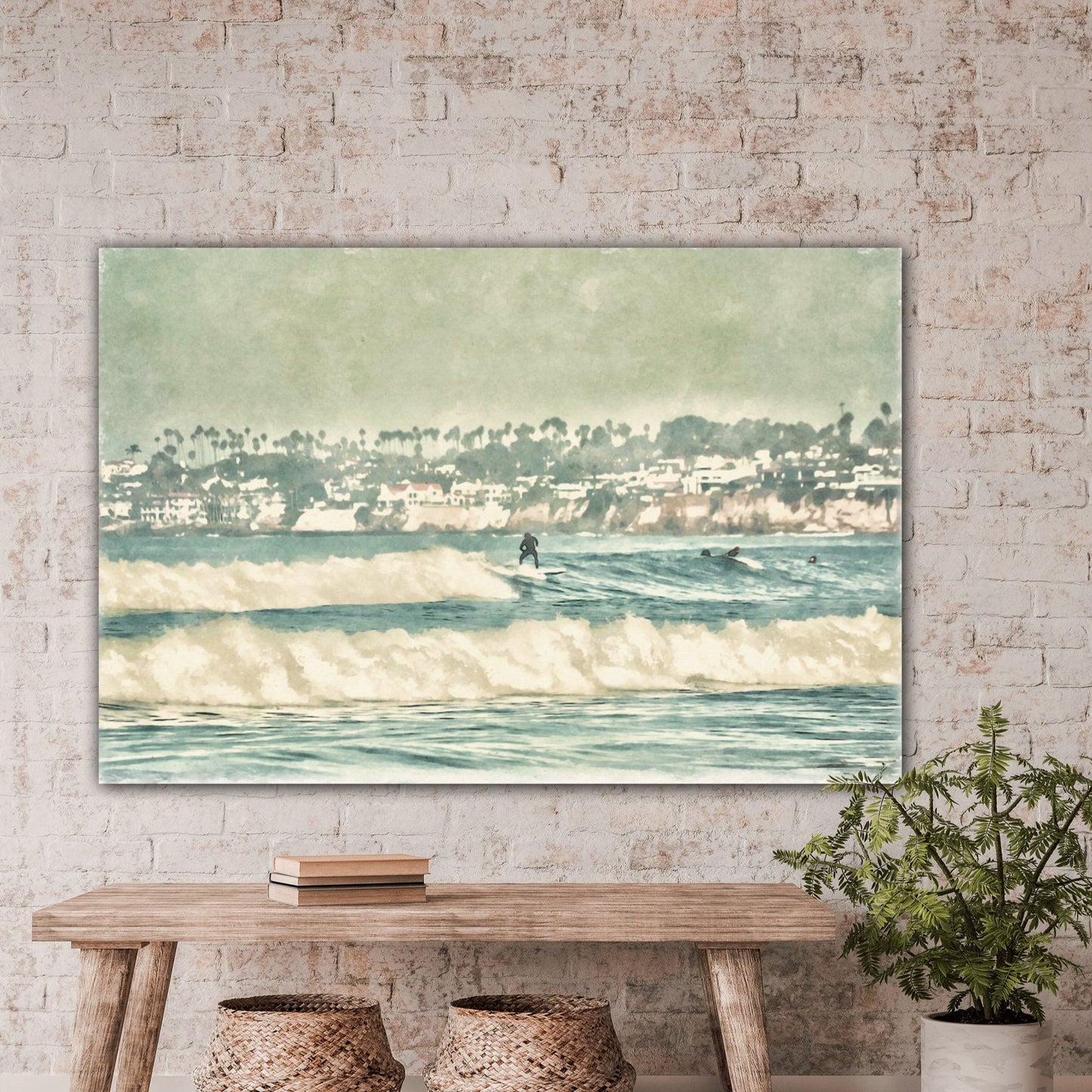 surfing the waves mission beach CA home decor by Jacqueline mb designs
