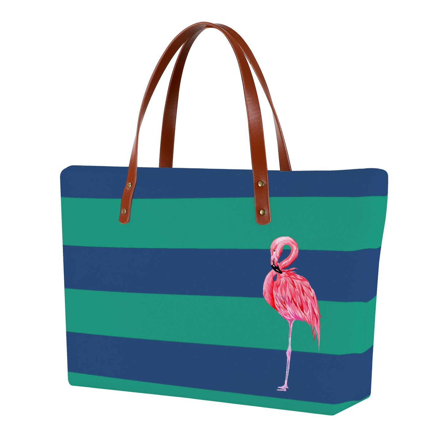 Flamingo Stripes - Everyday Tote Bag