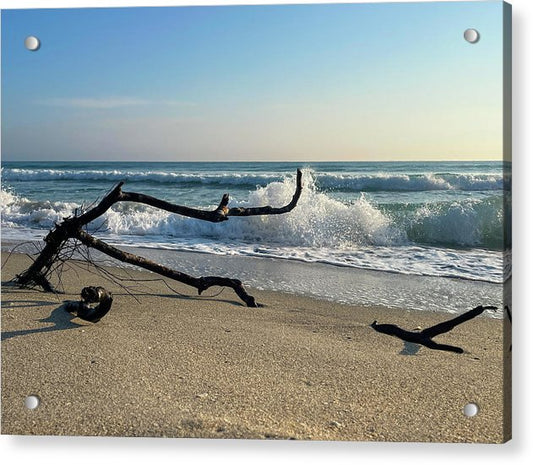 Touching A Wave  - Acrylic Print