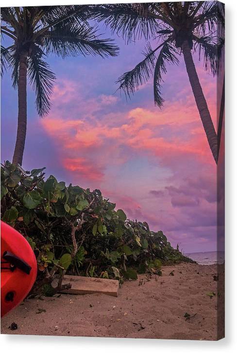 Tropical Sunset Southern Florida - Classic Canvas Print