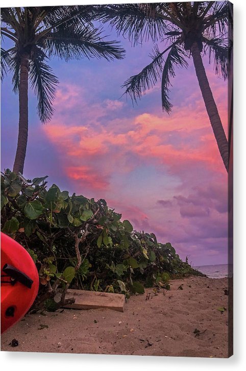 Tropical Sunset Highland Beach - Classic Acrylic Print