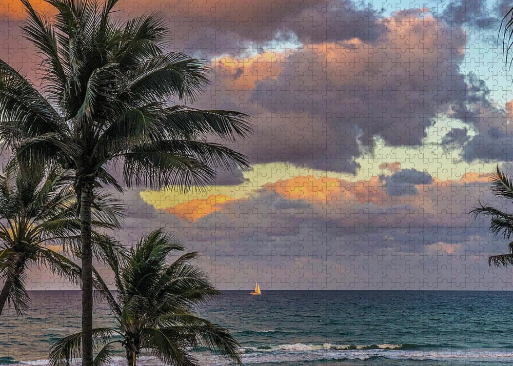 Tropical Sunset Sail  - Puzzle